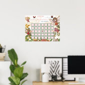 Zauberhafte Whimsical Ladybug Ratet Day Poster (Heimbüro)