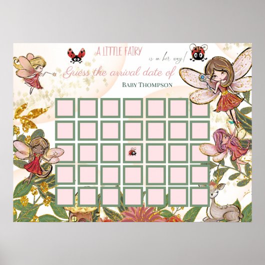 Zauberhafte Whimsical Ladybug Ratet Day Poster (Vorne)