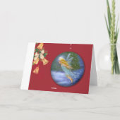 Zauberhafte Wintermärchen Feiertagskarte (Rückseite)