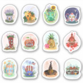 Zauberhafte Wohnraumaufkleber Aufkleber (Vorderseite)