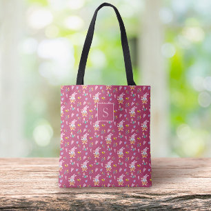 zauberhafte Zaubergartenmuster Monogram Tasche