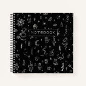 Zauberhafte, zauberhafte Dinge und Symbole Notizblock (Vorderseite)