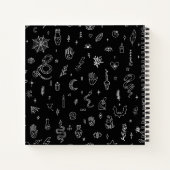 Zauberhafte, zauberhafte Dinge und Symbole Notizblock (Rückseite)