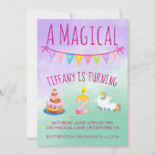 Zauberhafte zweijährige Geburtstagsparty Einladung (Vorderseite)