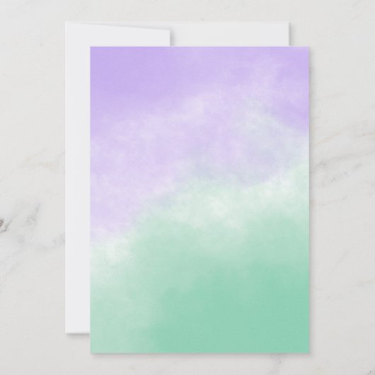 Zauberhafte zweijährige Geburtstagsparty Einladung (Rückseite)