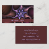 Zauberhafter, Abstrakter Fraktal Name Visitenkarte (Vorne/Hinten)