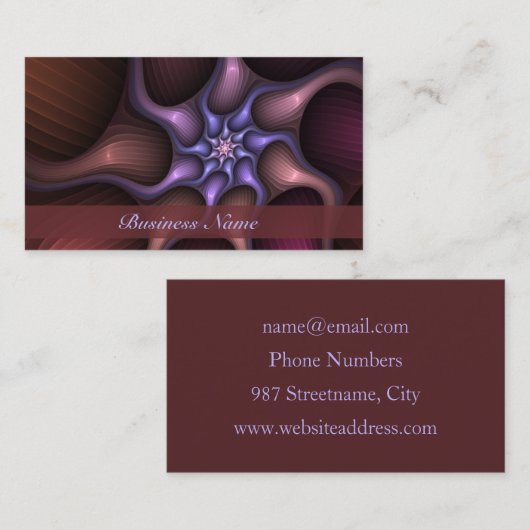 Zauberhafter, Abstrakter Fraktal Name Visitenkarte (Vorne/Hinten)