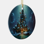 Zauberhafter Atlantis Weihnachtsbaumschmuck Keramik Ornament (Rechts)