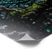 Zauberhafter Baum - Gotische Fantasie Kunst Poster (Ecke)