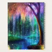 Zauberhafter Baum mit glänzendem Licht Planer (Rückseite)