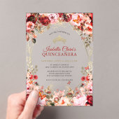 Zauberhafter Blumenstrauß-Skarabäe Acryleinladungen (Insitu (Handheld))