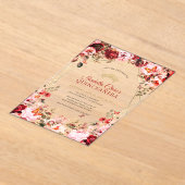 Zauberhafter Blumenstrauß-Skarabäe Acryleinladungen (Ablage )