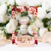 Zauberhafter Blumenstrauß-Skarabäe Acryleinladungen