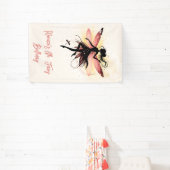 Zauberhafter Fee Silhouette Kindergeburtstag Banner (InSitu)