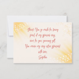 Zauberhafter Fee Silhouette Kindergeburtstag Dankeskarte