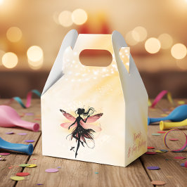 Zauberhafter Fee Silhouette Kindergeburtstag Geschenkschachtel