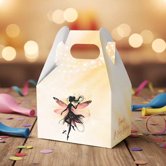 Zauberhafter Fee Silhouette Kindergeburtstag Geschenkschachtel