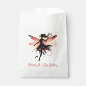 Zauberhafter Fee Silhouette Kindergeburtstag Geschenktütchen (Vorderseite)