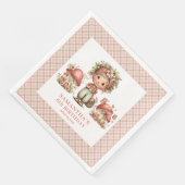 Zauberhafter Feengarten - Whimsy-Birthday-Feier Serviette (Ecke)