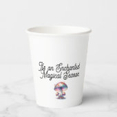 Zauberhafter Garten-Pilz Pappbecher (Rückseite)