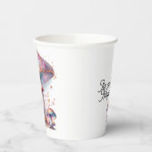 Zauberhafter Garten-Pilz Pappbecher (Links)