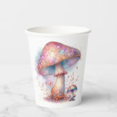 Zauberhafter Garten-Pilz Pappbecher (Vorderseite)