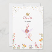 Zauberhafter Gartenlaub Geburtstag Einladung (Rückseite)