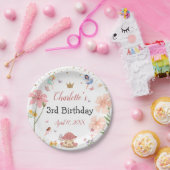 Zauberhafter Gartenlaub Geburtstag Pappteller (Party)