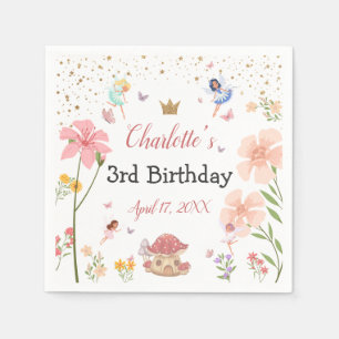 Zauberhafter Gartenlaub Geburtstag Serviette