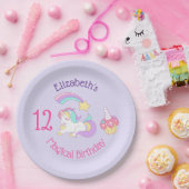 Zauberhafter Geburtstag Einhorn Shooting Star & Cu Pappteller (Party)