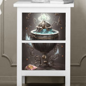 Zauberhafter Glühwürmchen mit alten Zauberbüchern Seidenpapier