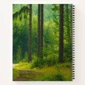 Zauberhafter, grüner Waldpfeifennebel Notizblock (Rückseite)