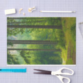 Zauberhafter, grüner Waldpfeifennebel Seidenpapier (Handwerk)