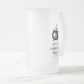 Zauberhafter Halloween-personalisierter Kessel Mattglas Bierglas (VorderseiteRechts)