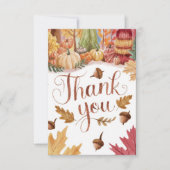 Zauberhafter Herbstfall Dankeskarte (Vorderseite)