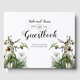 Zauberhafter Märchengarten Hochzeit Grün Gästebuch