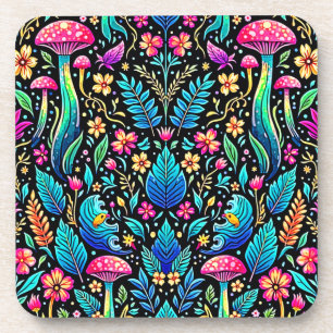 Zauberhafter Pilzwaldtraum Getränkeuntersetzer