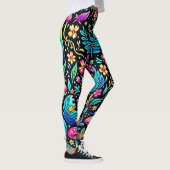 Zauberhafter Pilzwaldtraum Leggings (Rechts)