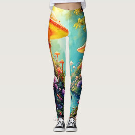 Zauberhafter Pilzwaldtraum Leggings