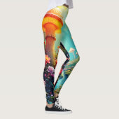 Zauberhafter Pilzwaldtraum Leggings (Rechts)