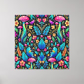 Zauberhafter Pilzwaldtraum Leinwanddruck (Vorderseite)