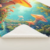 Zauberhafter Pilzwaldtraum Sherpadecke (3/4)