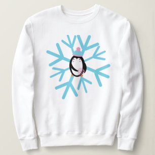 Zauberhafter Pinguin-Schneeflocken-Weihnachten Win Sweatshirt