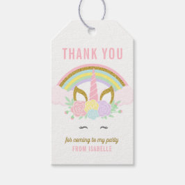 Zauberhafter Regenbogen-Einhorn-Geschenk-Hang-Tag Geschenkanhänger