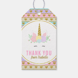 Zauberhafter Regenbogen-Einhorn-Geschenk-Hang-Tag Geschenkanhänger