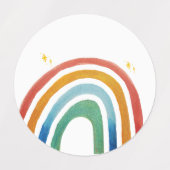 Zauberhafter Regenbogen Etiketten (Design 1)