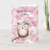 Zauberhafter Rosa Bläschen Geburtstag Karte (Vorderseite)