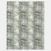 Zauberhafter Rosa Blumengarten Fleecedecke (Vorderseite)