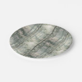 Zauberhafter Rosa Blumengarten Pappteller (Schrägansicht)