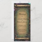 Zauberhafter Wald Fairy Tale Hochzeitscroll Einladung (Vorderseite)